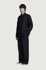SHIN  FULL ZIP SHIRT BLACK