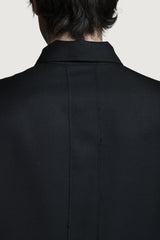 SHIN  FULL ZIP SHIRT BLACK