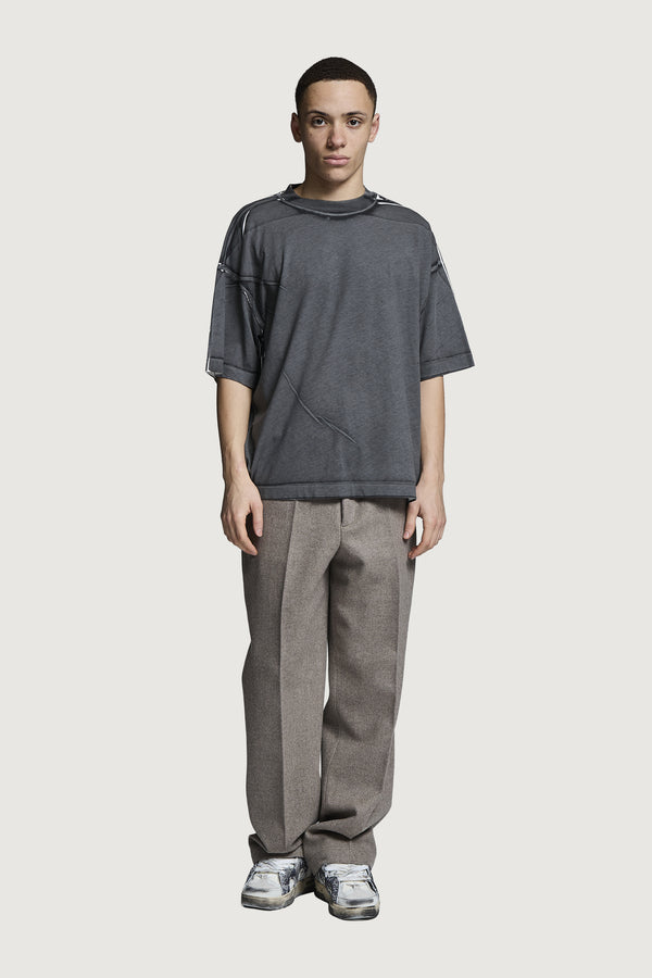 COSTA OVERSIZED T-SHIRT ALL OVER DARK GREY