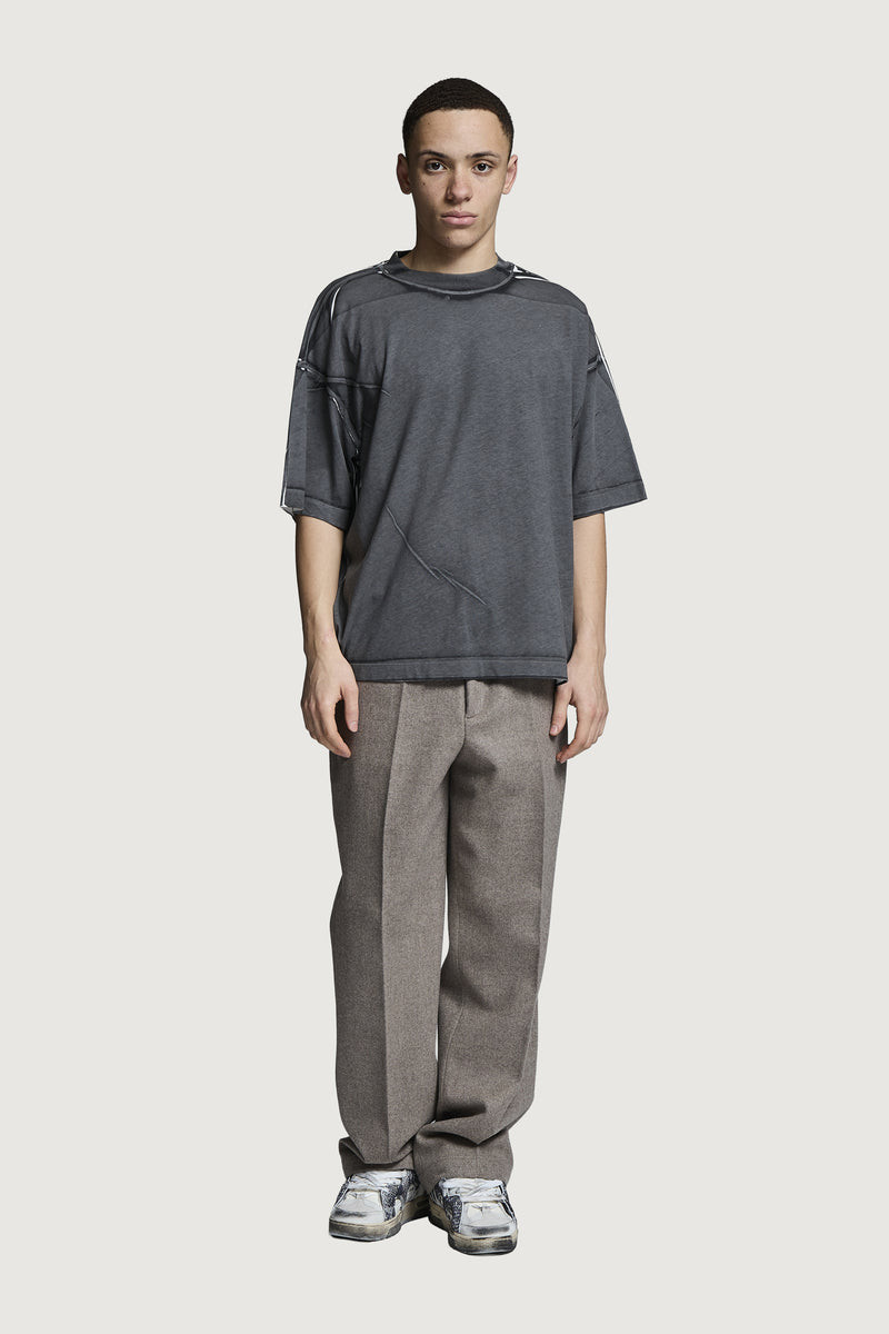 COSTA OVERSIZED T-SHIRT ALL OVER DARK GREY
