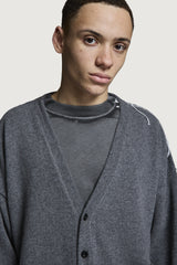 RIMINI CARDIGAN MEDIUM GREY