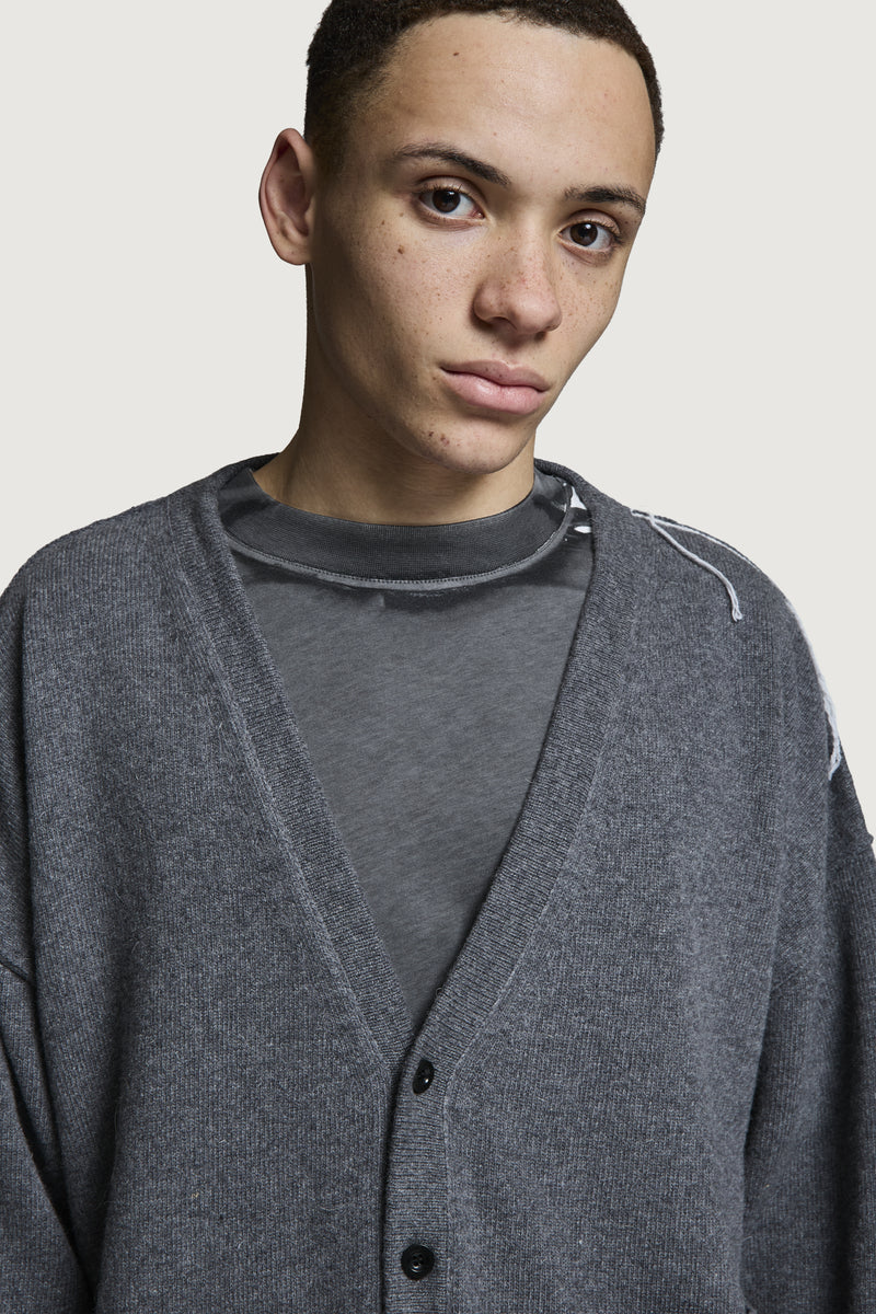 RIMINI CARDIGAN MEDIUM GREY