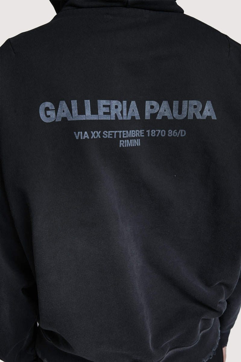 SANTI HOODIE SWEATSHIRT GALLERIA PAURA HQ BLACK