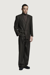 ELIO DOUBLEBREASTED JACKET DARK BROWN