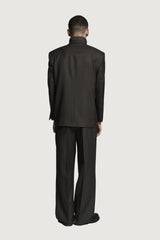 ELIO DOUBLEBREASTED JACKET DARK BROWN