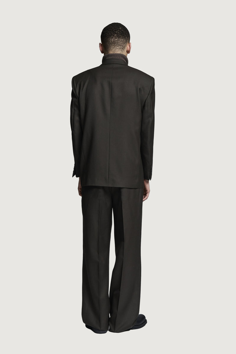 ELIO DOUBLEBREASTED JACKET DARK BROWN