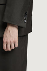 ELIO DOUBLEBREASTED JACKET DARK BROWN