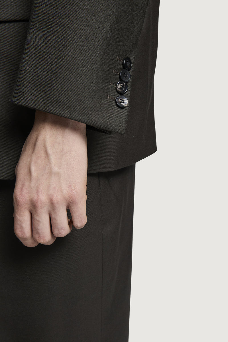 ELIO DOUBLEBREASTED JACKET DARK BROWN