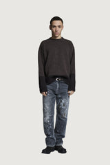 ASIA CREWNECK SWEATER BROWN