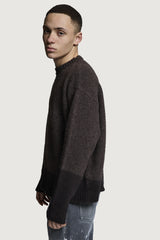 ASIA CREWNECK SWEATER BROWN