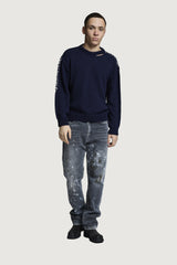 HOTAKA CREWNECK SWEATER DARK BLUE