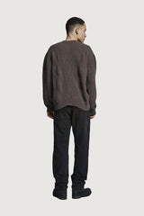 VENEZIA V-NECK SWEATER BROWN