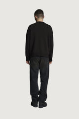 HOTAKA CREWNECK SWEATER BLACK