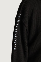 HOTAKA CREWNECK SWEATER BLACK