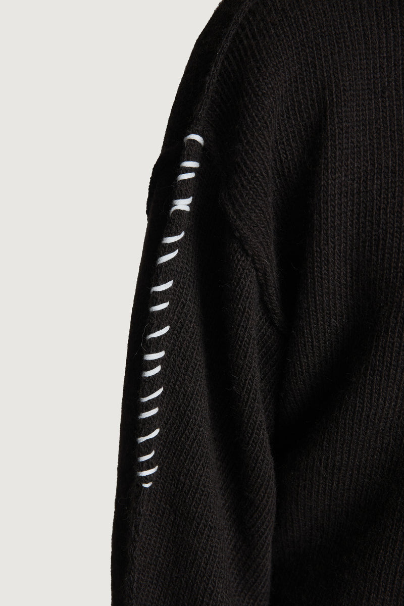 HOTAKA CREWNECK SWEATER BLACK