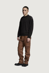 LENNY LEATHER PANTS COGNAC