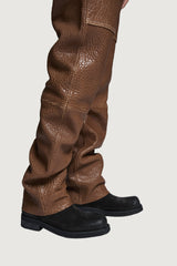 LENNY LEATHER PANTS COGNAC