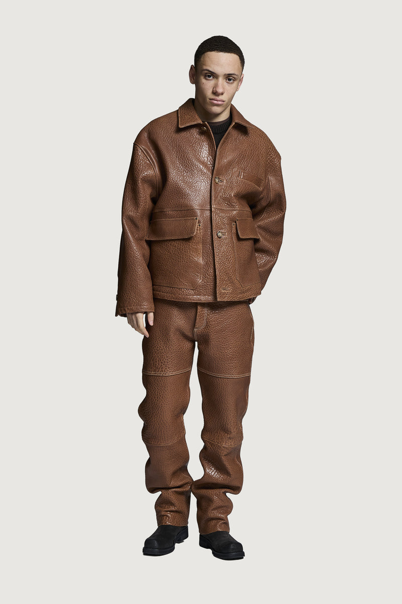 ANELLO LEATHER JACKET COGNAC