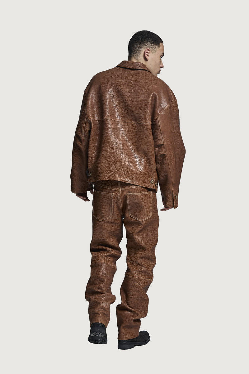 ANELLO LEATHER JACKET COGNAC