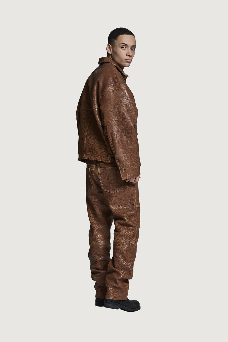 ANELLO LEATHER JACKET COGNAC