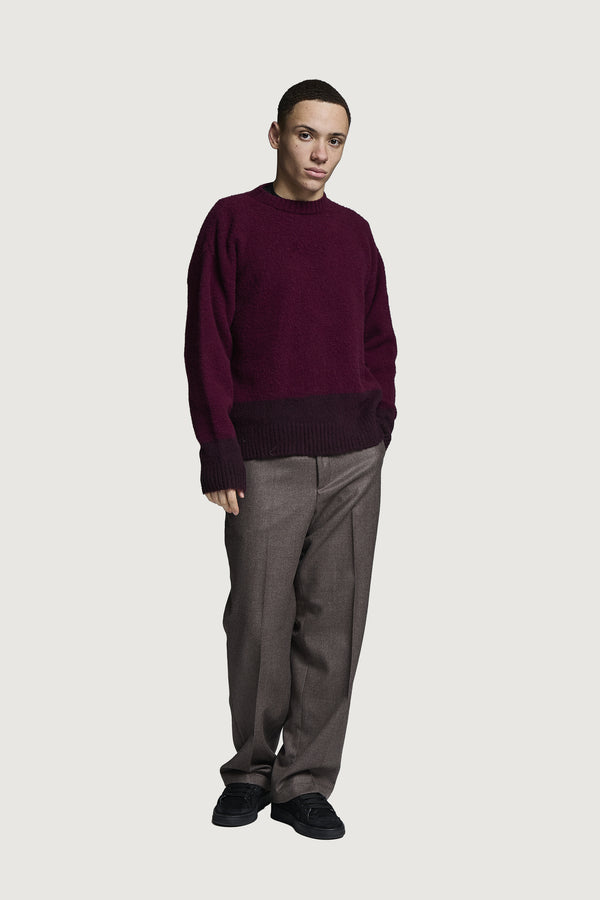 ASIA CREWNECK SWEATER AMARANTO