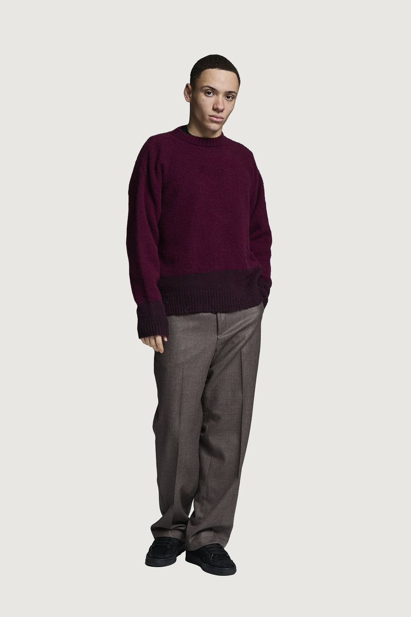 ASIA CREWNECK SWEATER AMARANTO