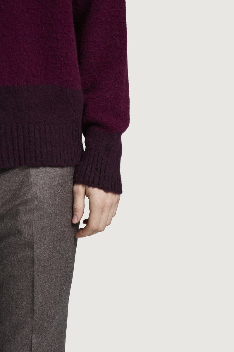 ASIA CREWNECK SWEATER AMARANTO