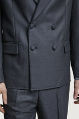 CASSEL DOUBLEBREASTED SUIT JACKET MEDIUM GREY
