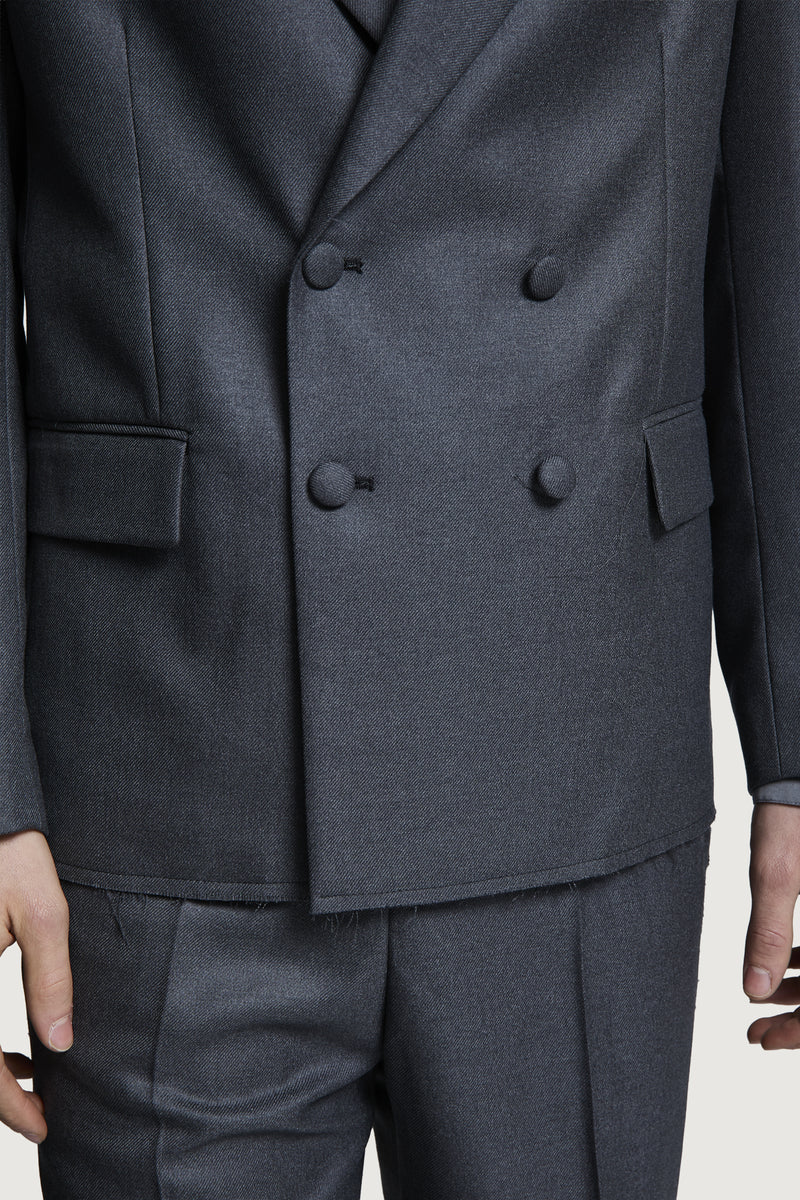 CASSEL DOUBLEBREASTED SUIT JACKET MEDIUM GREY