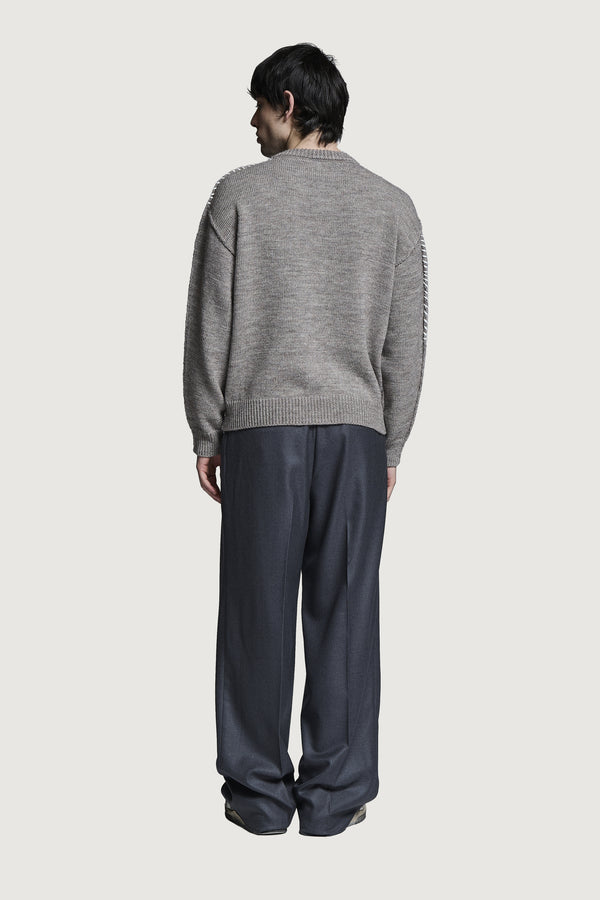 HOTAKA CREWNECK SWEATER DOVE GREY