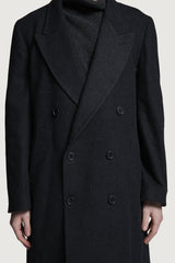ENEA DOUBLEBREASTED COAT DARK GREY