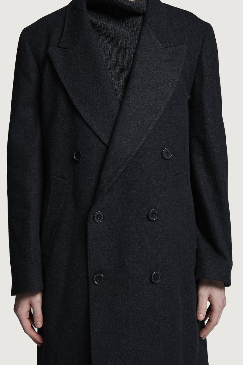 ENEA DOUBLEBREASTED COAT DARK GREY