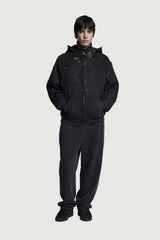IDRIS FULL ZIP HOODIE BLACK