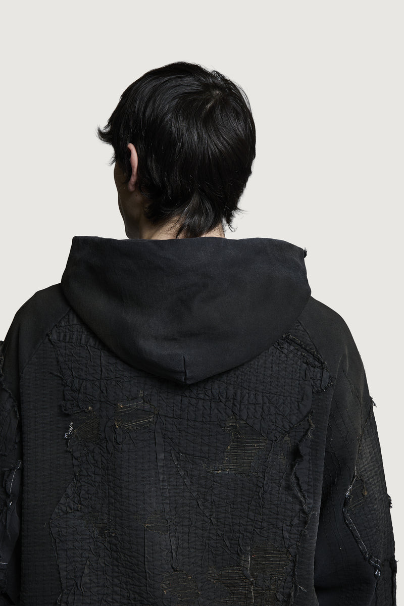 IDRIS FULL ZIP HOODIE BLACK