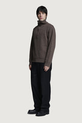 HELSINKI HALF-ZIP SWEATER BROWN
