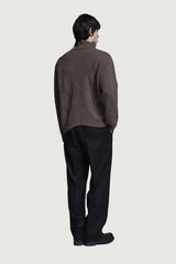 HELSINKI HALF-ZIP SWEATER BROWN
