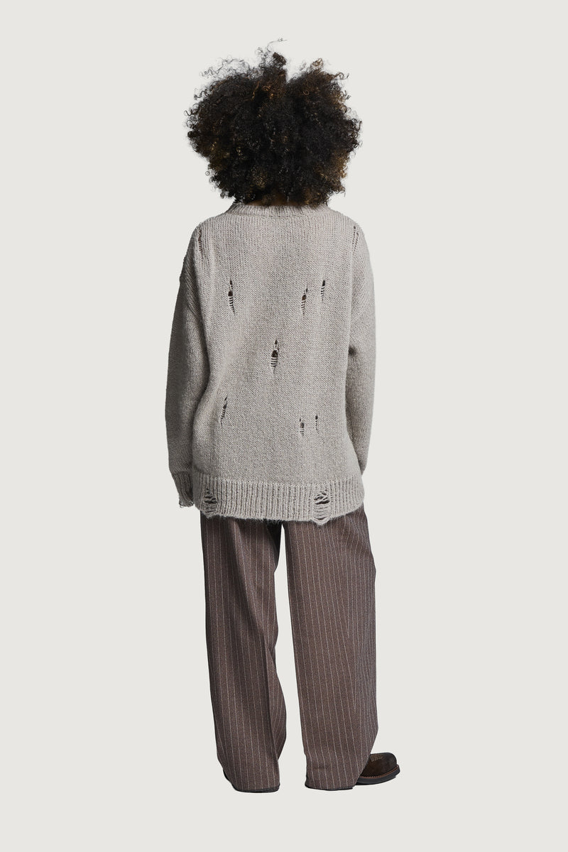 ORFEI CREWNECK SWEATER DOVE GREY