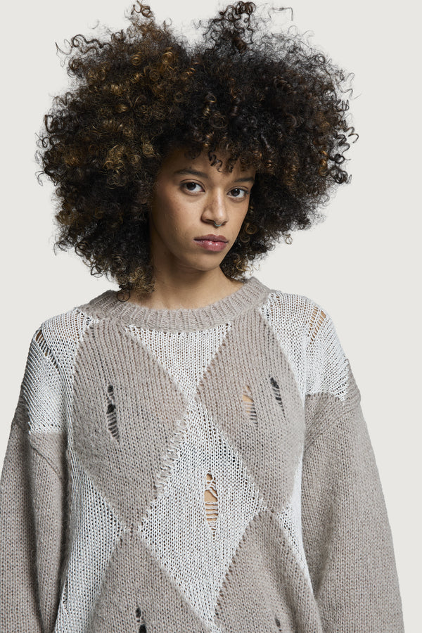 ORFEI CREWNECK SWEATER DOVE GREY