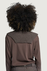 MINA BIB COLLAR BROWN