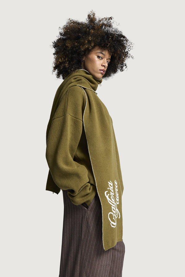 TEMI SCARF OLIVE GREEN