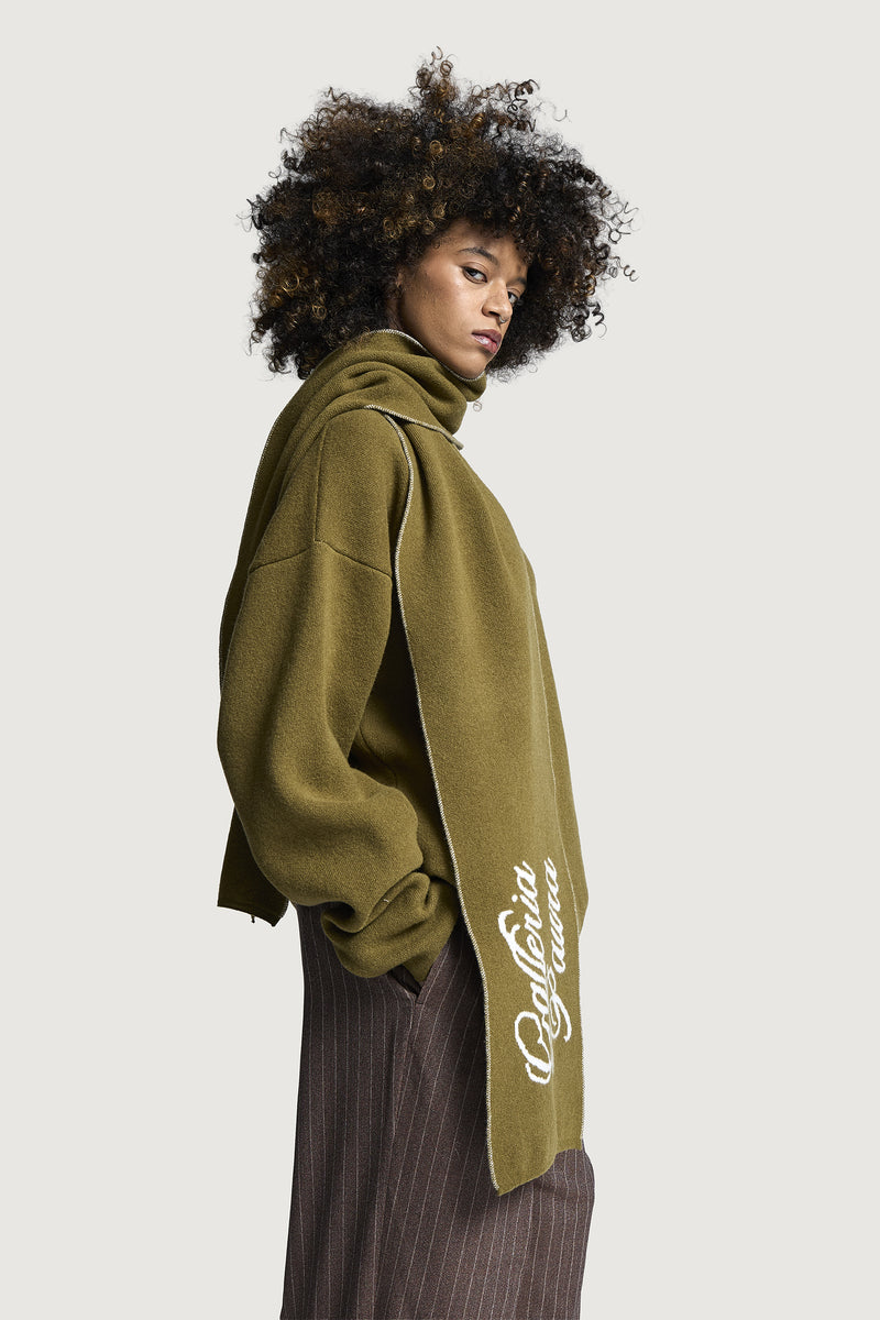 TEMI SCARF OLIVE GREEN
