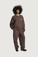 NADIR OVERSIZED CREWNECK BROWN