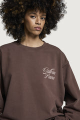 NADIR OVERSIZED CREWNECK BROWN