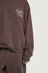 NADIR OVERSIZED CREWNECK BROWN