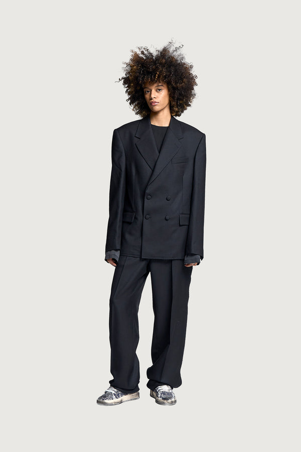 CASSEL DOUBLEBREASTED SUIT JACKET BLACK