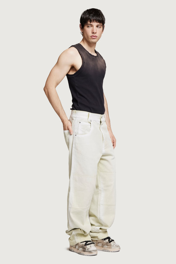 RUBEN RIBBED TANK TOP BLACK
