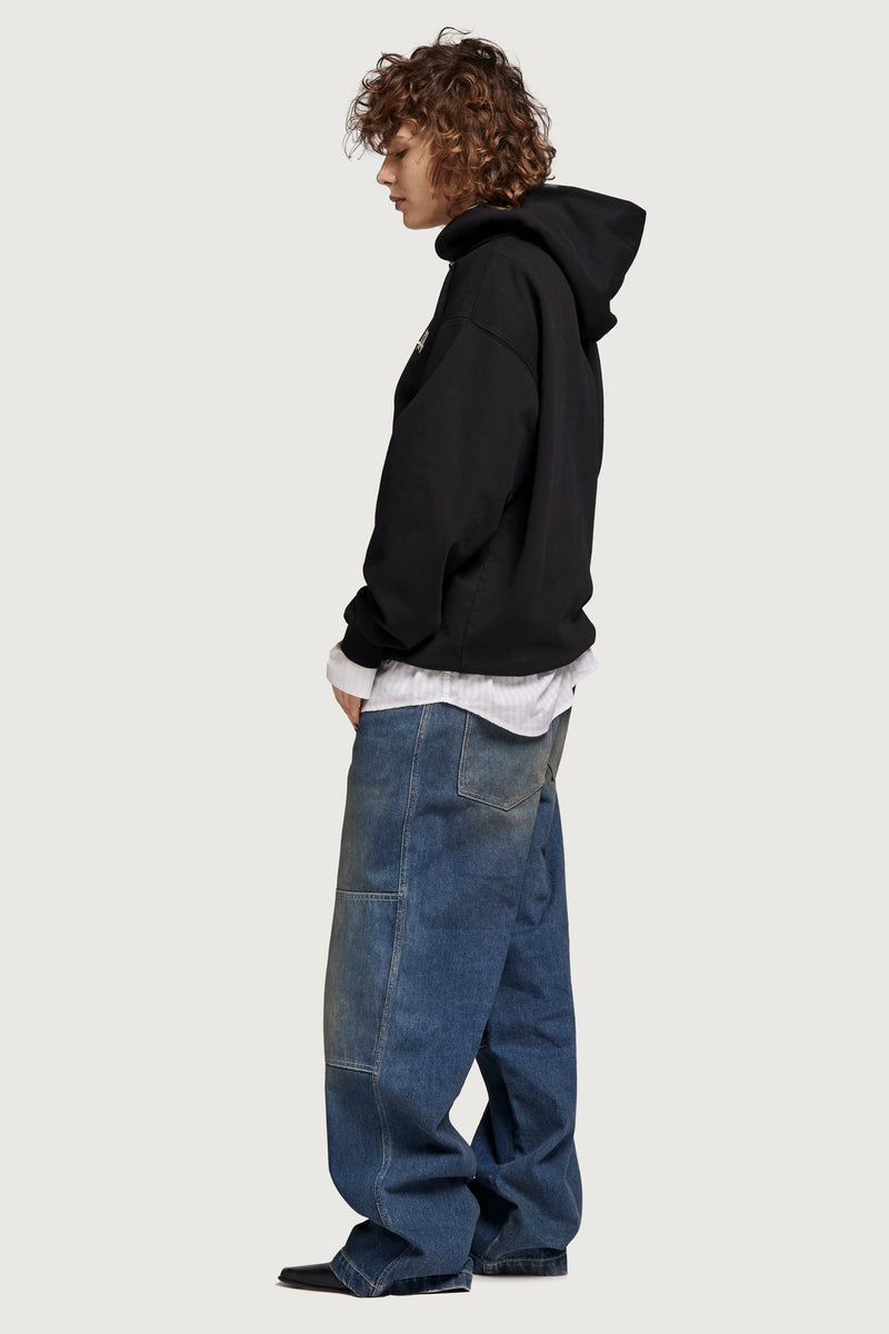 SANTI HOODIE PAURA TAG BLACK