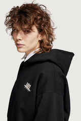 SANTI HOODIE PAURA TAG BLACK