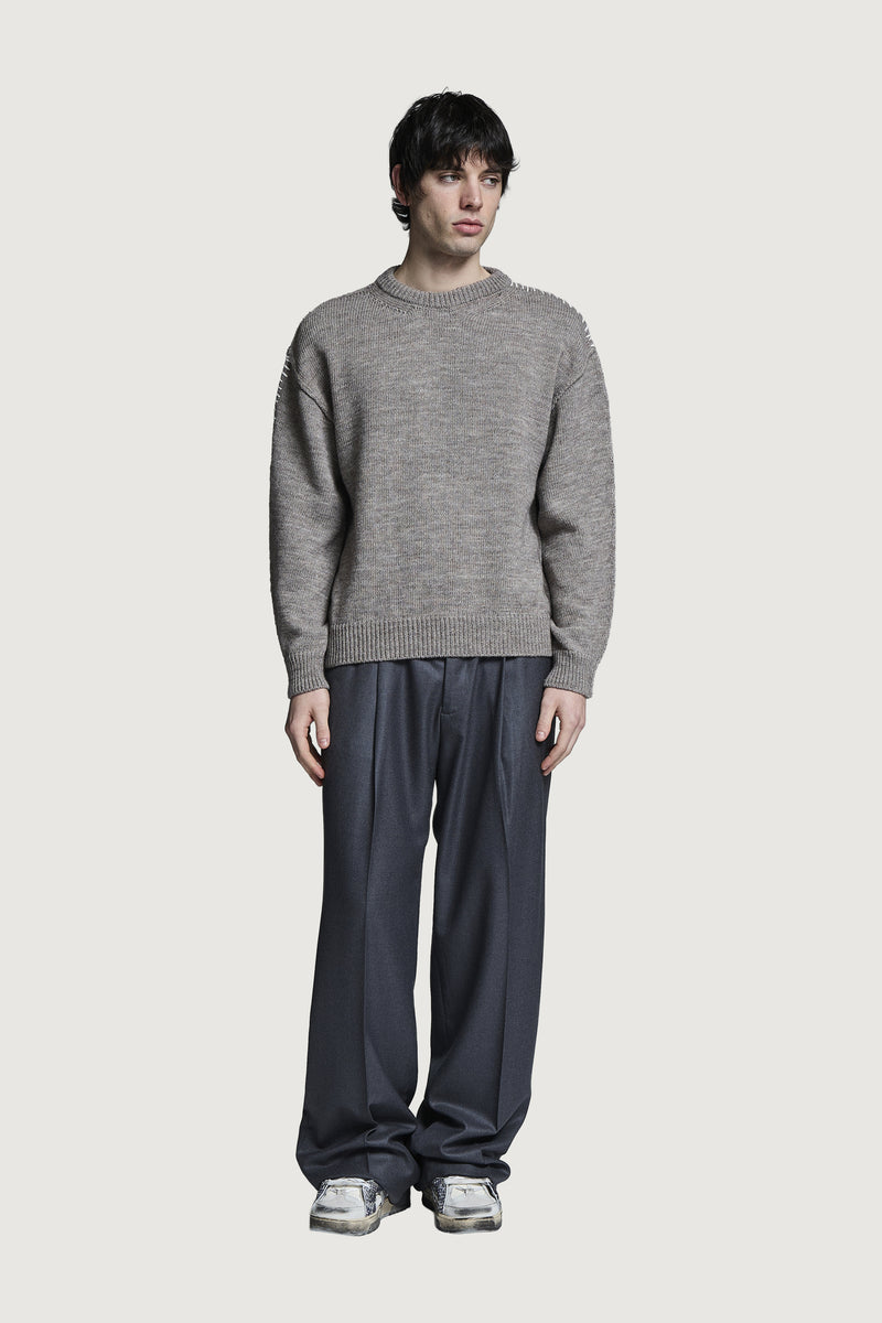 HOTAKA CREWNECK SWEATER DOVE GREY