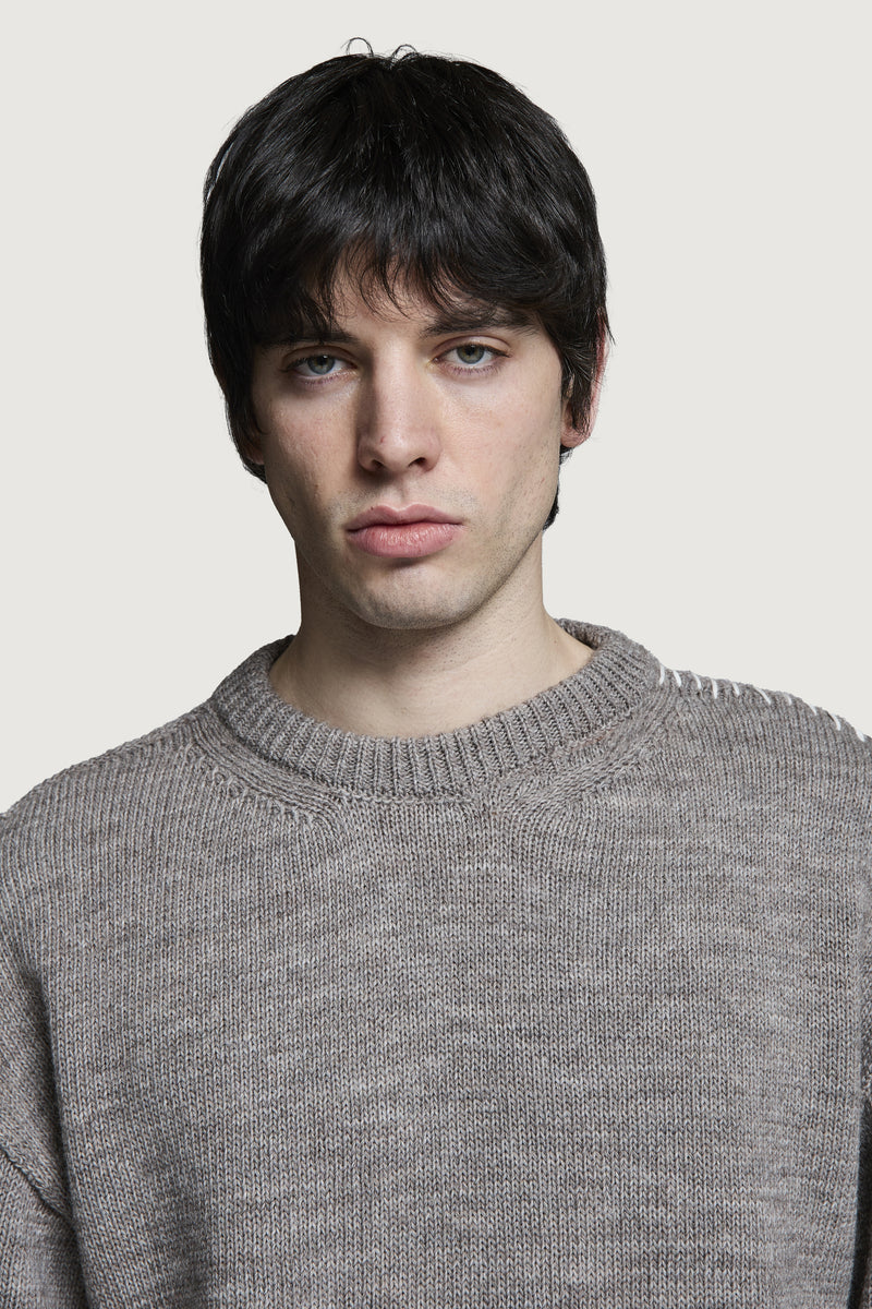 HOTAKA CREWNECK SWEATER DOVE GREY